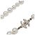 Collana lunga CHANEL A11C con perle e logo Coco in strass - vista 3
