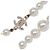 Collana lunga CHANEL A11C con perle e logo Coco in strass - vista 4