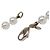 Collana lunga CHANEL A11C con perle e logo Coco in strass - vista 5