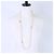Collana lunga CHANEL A11C con perle e logo Coco in strass - vista 8