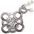 Chanel B16B Strass Coco Mark Camélia Doppelperlenkette Silber - Ansicht 5