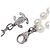 Chanel B16B Strass Coco Mark Camélia Doppelperlenkette Silber - Ansicht 8