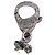 Chanel B16B Strass Coco Mark Camélia Doppelperlenkette Silber - Ansicht 9