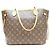 Borsa Tote Louis Vuitton Monogram Pivoine Neverfull MM Marrone - vista 3