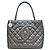 Borsa Tote Chanel in pelle caviar nera Nero