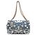 Borsa a tracolla Chanel in cotone blu navy