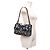 Borsa a tracolla Chanel in cotone blu navy - vista 13