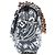 Borsa a tracolla Chanel in cotone blu navy - vista 2