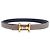Hermès Cinturón Hermes Y-stamp Mole H Mini Buckle Black Etoupe