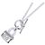 Hermès Collana con pendente Hermes Ag925 Amulette Constance Argento