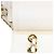 Borsa a tracolla Chanel A01112 in pelle caviar matelassé Bianco - vista 11