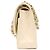 Borsa a tracolla Chanel A01112 in pelle caviar matelassé Bianco - vista 2