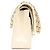 Borsa a tracolla Chanel A01112 in pelle caviar matelassé Bianco - vista 4