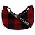 Céline CELINE 19696 Borsa a spalla Medium Ava Check Nero Rosso