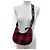 Céline CELINE 19696 Borsa a spalla Medium Ava Check Nero Rosso - vista 3
