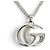 Collana con pendente Double G GUCCI Argento