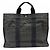 Hermès Borsa Tote Hermes Herline MM Gray Canvas Marrone - vista 2