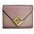 Fendi Purple Leather Tri-fold Wallet