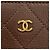Cartera bi-fold de piel Chanel Castaño - vista 8
