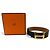 Hermès HERMES Vintage Wendelgürtel aus Leder Braun Schwarz - Ansicht 2