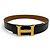 Hermès HERMES Vintage Wendelgürtel aus Leder Braun Schwarz - Ansicht 3