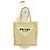 Prada Triangle Logo Raffia Crochet Tote Bag - Ansicht 2