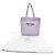 Borsa Tote Prada in crochet di rafia Porpora - vista 2