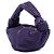 Bottega Veneta Mini Borsa Double Knot Borchiata in Vitello Viola Porpora Viola scuro - vista 2
