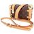 Louis Vuitton Brown Monogram Side Trunk PM Marrone - vista 3
