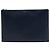 Saint Laurent Porta-tablet con zip Blue Grain De Poudre Blu navy