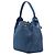 Borsa a secchiello La Medusa in denim blu Versace - vista 2