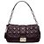 Borsa a tracolla Dior New Lock in pelle d'agnello Cannage viola Porpora