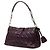 Borsa a tracolla Dior New Lock in pelle d'agnello Cannage viola Porpora - vista 2