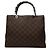 Bamboo Borsa a mano Gucci in nylon GG marrone con bambù Marrone scuro