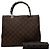 Bamboo Borsa a mano Gucci in nylon GG marrone con bambù Marrone scuro - vista 8