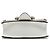 Borsa a tracolla Miu Miu in pelle di capra bianca Madras e vitello morbido con cristalli Bianco Crudo - vista 3