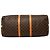 Louis Vuitton Brown Monogram Keepall Bandouliere 60 Marrone - vista 3