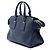Borsa Satchel Clifton Burberry in pelle grana blu Medium Blu navy - vista 2