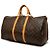 Louis Vuitton Brown Monogram Keepall Bandouliere 55 Marrone - vista 2