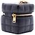 Saint Laurent Mini Borsa Cube Cassandre On Chain in pelle di agnello nera Nero - vista 2
