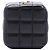 Saint Laurent Mini Borsa Cube Cassandre On Chain in pelle di agnello nera Nero - vista 3