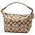 Borsa Coach Beige Canvas Signature Sufflette - vista 2