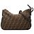 Borsa a tracolla Fendi Brown Zucca Canvas Marrone