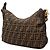 Borsa a tracolla Fendi Brown Zucca Canvas Marrone - vista 2