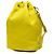 Pouch con coulisse Prada in Tessuto giallo - vista 2