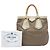 Borsa Prada in tela Canapa marrone con borchie, manici in corda e logo Marrone chiaro - vista 6