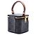 Céline Celine Mini Triomphe Vanity Case in tela rivestita marrone Marrone scuro - vista 2