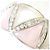 Autre Marque Bague anneau en or blanc 18K avec diamant et coquillage Doré - vue 2