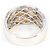 Autre Marque Bague anneau en or blanc 18K avec diamant et coquillage Doré - vue 4