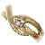 Autre Marque Ehering aus 10K Gold mit Diamanten Golden